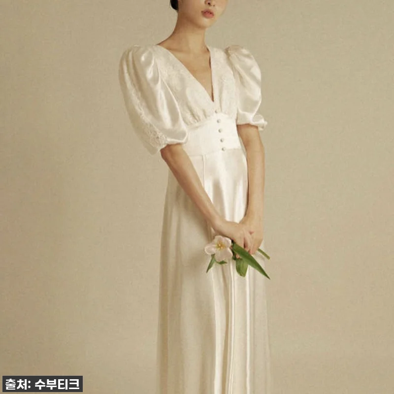 품절임박! '새틴 셀프웨딩 2부 드레 관련 이미지 2