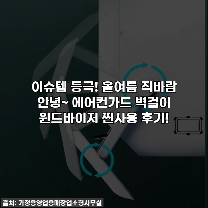 이슈템 등극! 올여름 직바람 안녕~ 에어컨가드 벽걸이 윈드바이저 찐사용 후기!
