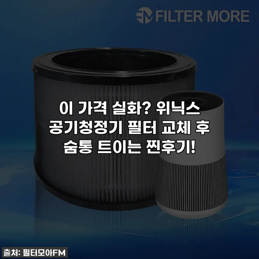 이 가격 실화? 위닉스 공기청정기 필터 교체 후 숨통 트이는 찐후기!