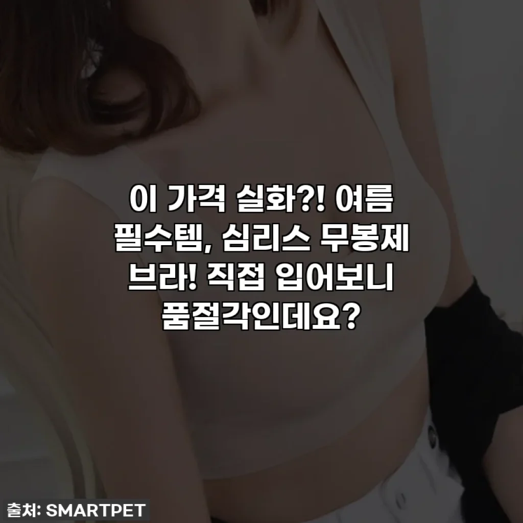 이 가격 실화?! 여름 필수템, 심리스 무봉제 브라! 직접 입어보니 품절각인데요?