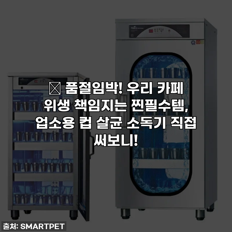 ✨ 품절임박! 우리 카페 위생 책임지는 찐필수템, 업소용 컵 살균 소독기 직접 써보니!