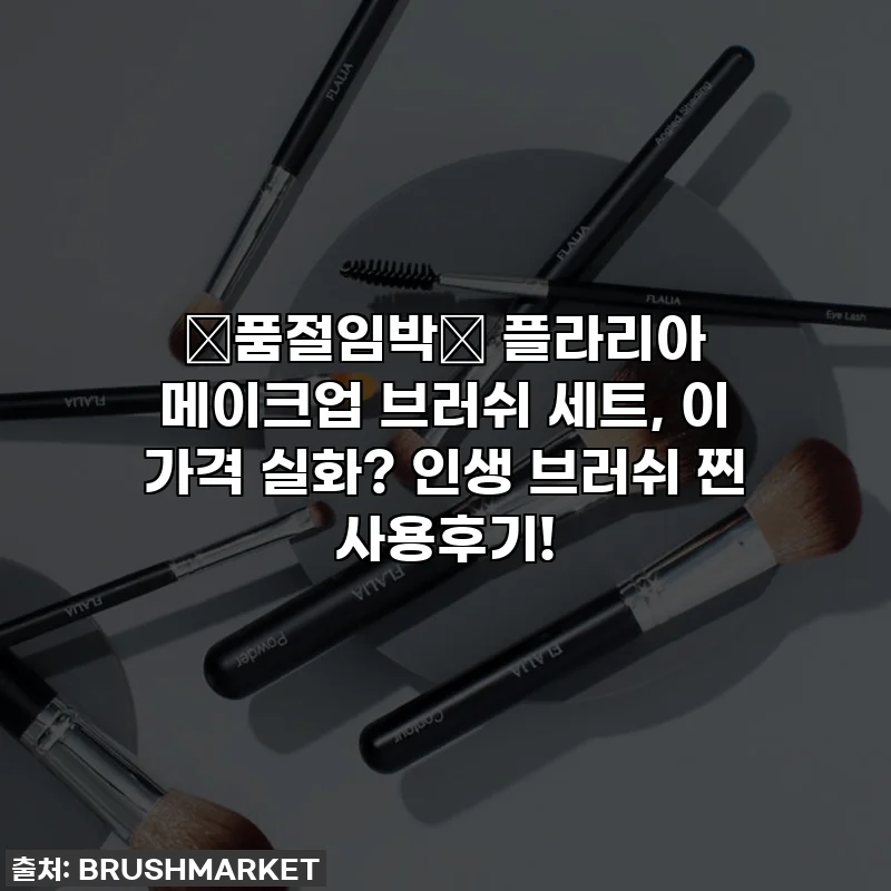 🚨품절임박🚨 플라리아 메이크업 브러쉬 세트, 이 가격 실화? 인생 브러쉬 찐 사용후기!