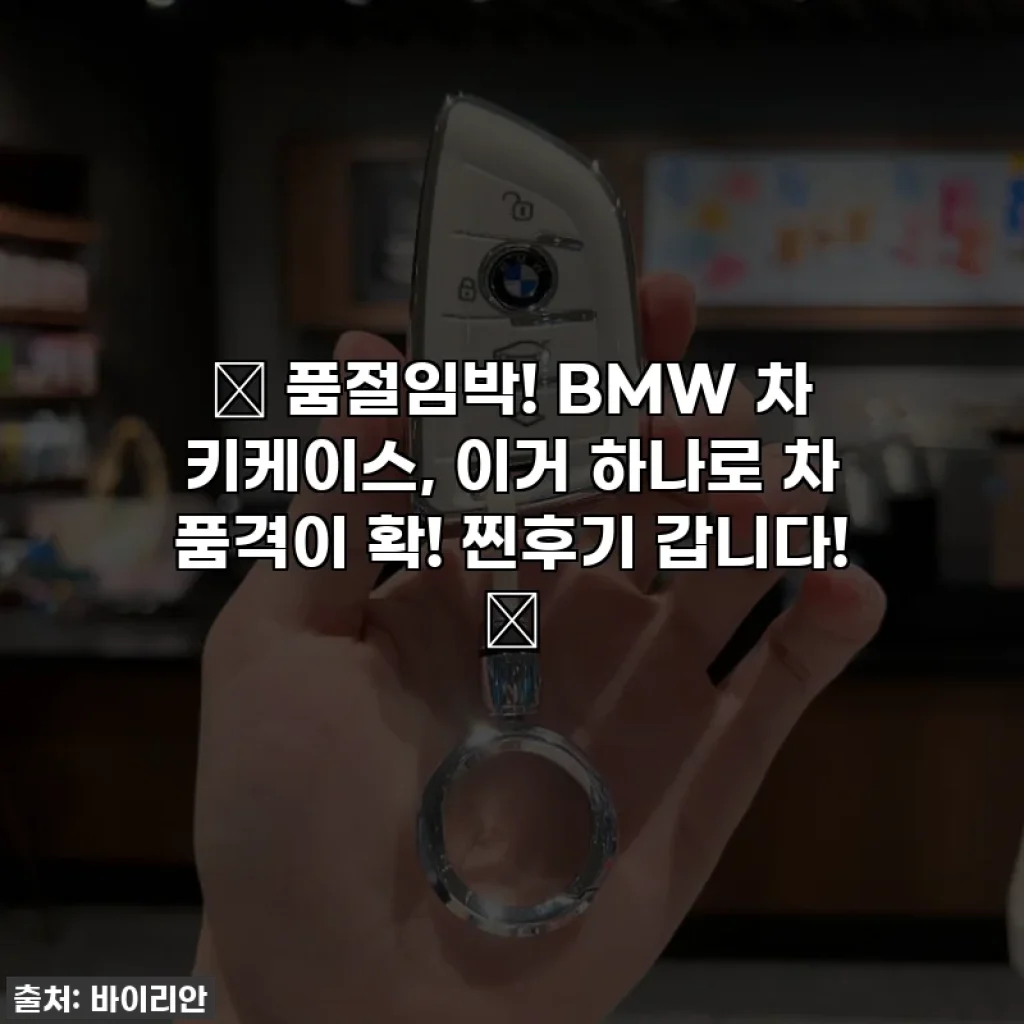 ✨ 품절임박! BMW 차 키케이스, 이거 하나로 차 품격이 확! 찐후기 갑니다! ✨