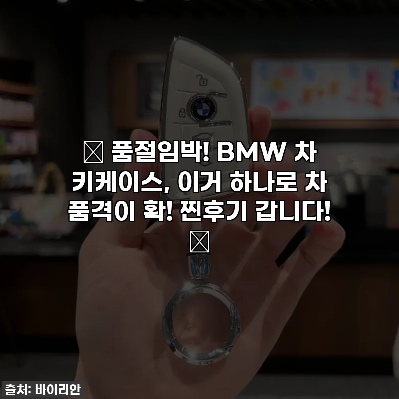 ✨ 품절임박! BMW 차 키케이스, 이거 하나로 차 품격이 확! 찐후기 갑니다! ✨