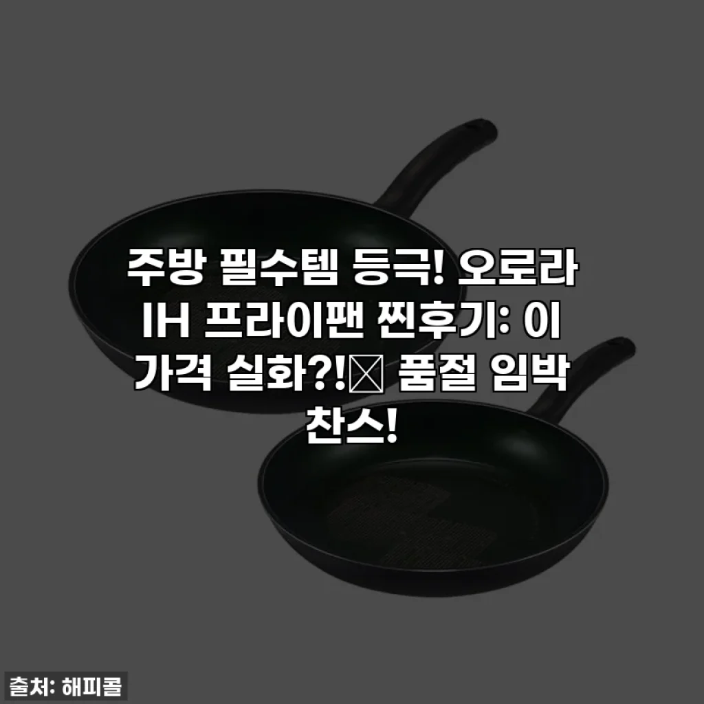 주방 필수템 등극! 오로라 IH 프라이팬 찐후기: 이 가격 실화?!✨ 품절 임박 찬스!
