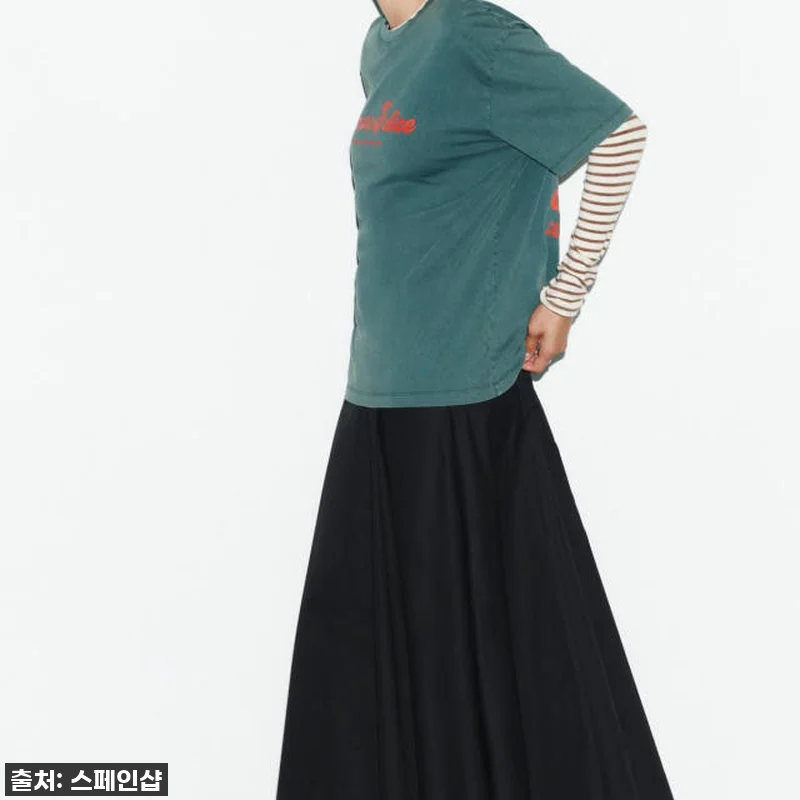 자라 트렌디 레터링 오버핏 반팔 티셔 관련 이미지 3