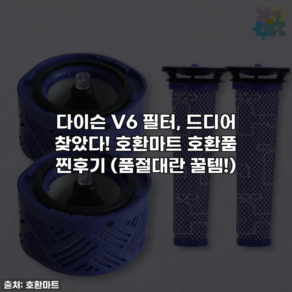 다이슨 V6 필터, 드디어 찾았다! 호환마트 호환품 찐후기 (품절대란 꿀템!)