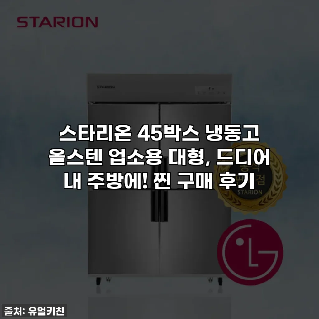 스타리온 45박스 냉동고 올스텐 업소용 대형, 드디어 내 주방에! 찐 구매 후기