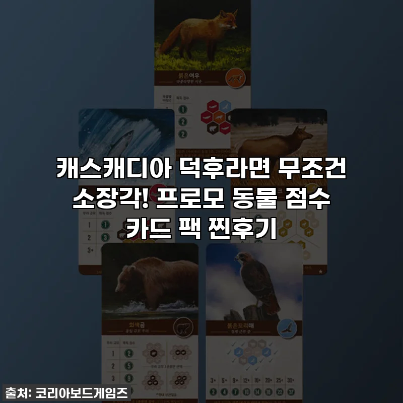 캐스캐디아 덕후라면 무조건 소장각! 프로모 동물 점수 카드 팩 찐후기