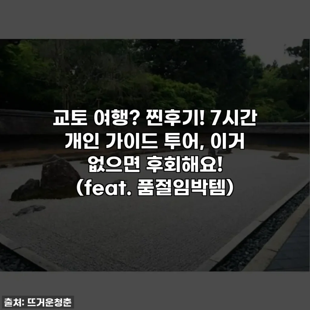 교토 여행? 찐후기! 7시간 개인 가이드 투어, 이거 없으면 후회해요! (feat. 품절임박템)