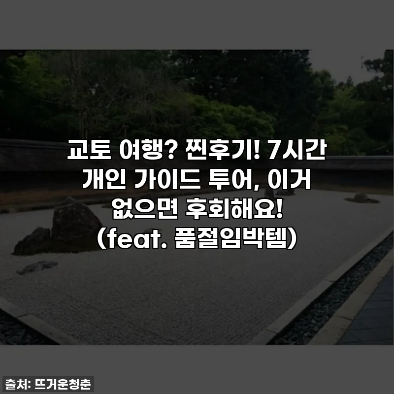 교토 여행? 찐후기! 7시간 개인 가이드 투어, 이거 없으면 후회해요! (feat. 품절임박템)