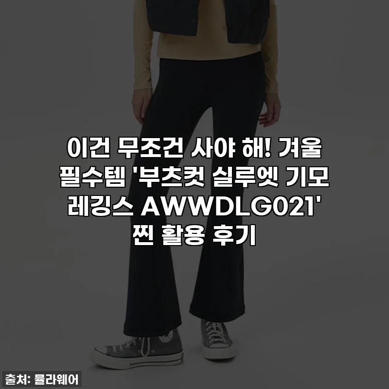 이건 무조건 사야 해! 겨울 필수템 '부츠컷 실루엣 기모 레깅스 AWWDLG021' 찐 활용 후기