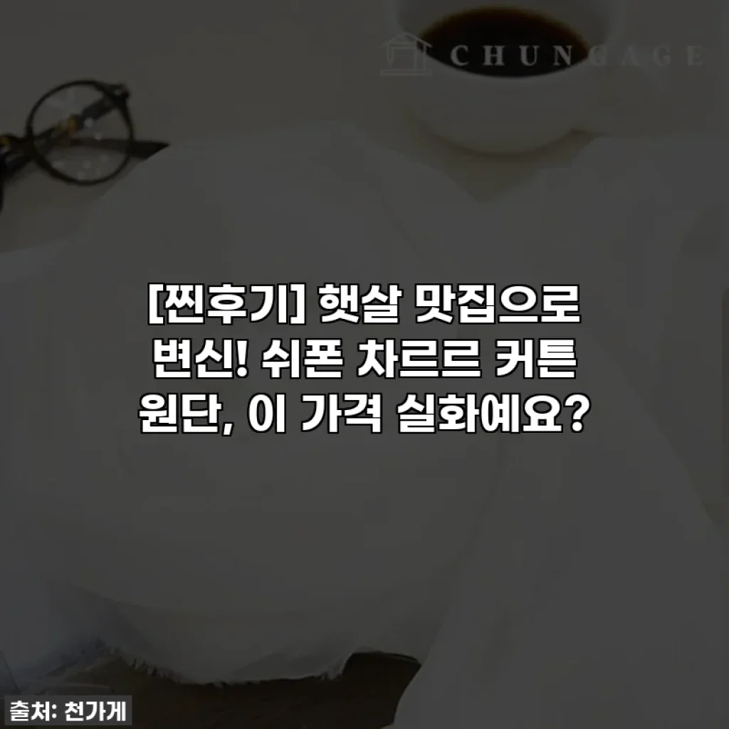 [찐후기] 햇살 맛집으로 변신! 쉬폰 차르르 커튼 원단, 이 가격 실화예요?