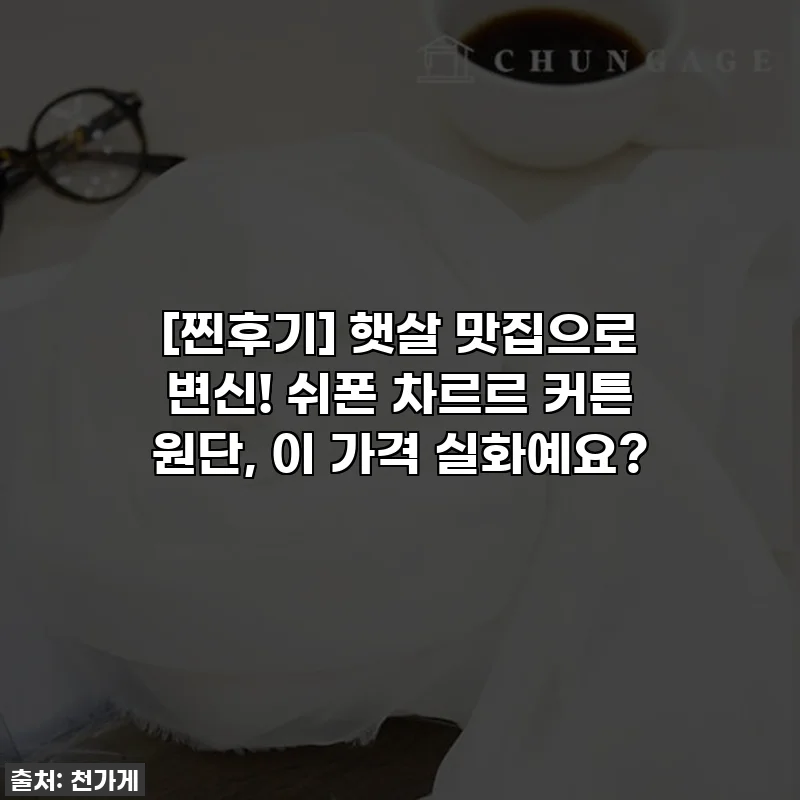 [찐후기] 햇살 맛집으로 변신! 쉬폰 차르르 커튼 원단, 이 가격 실화예요?