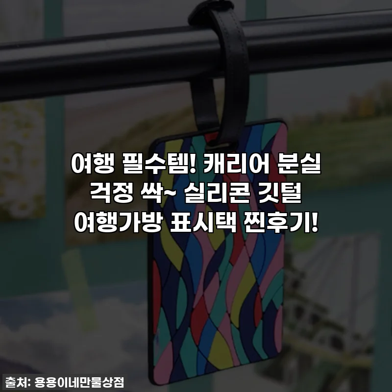 여행 필수템! 캐리어 분실 걱정 싹~ 실리콘 깃털 여행가방 표시택 찐후기!