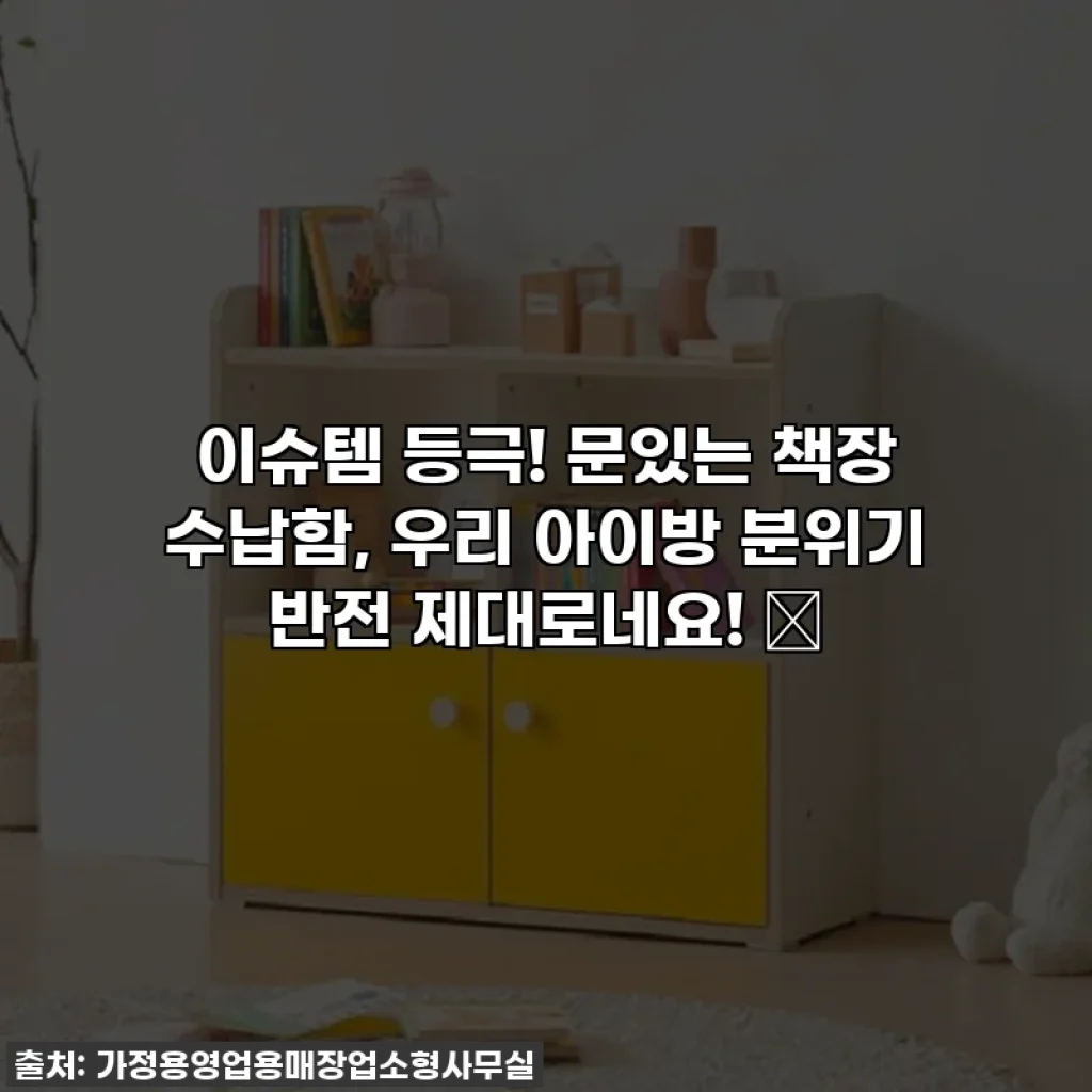 이슈템 등극! 문있는 책장 수납함, 우리 아이방 분위기 반전 제대로네요! ✨