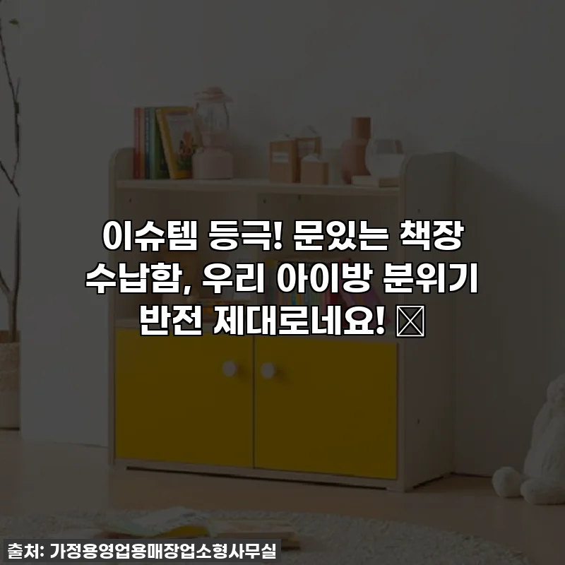 이슈템 등극! 문있는 책장 수납함, 우리 아이방 분위기 반전 제대로네요! ✨