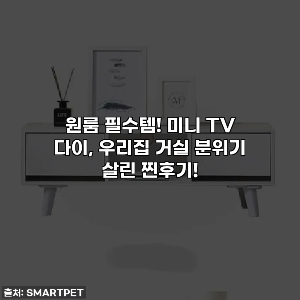 원룸 필수템! 미니 TV 다이, 우리집 거실 분위기 살린 찐후기!