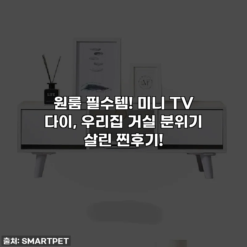 원룸 필수템! 미니 TV 다이, 우리집 거실 분위기 살린 찐후기!