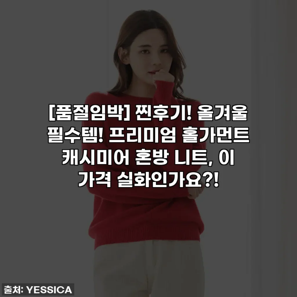 [품절임박] 찐후기! 올겨울 필수템! 프리미엄 홀가먼트 캐시미어 혼방 니트, 이 가격 실화인가요?!