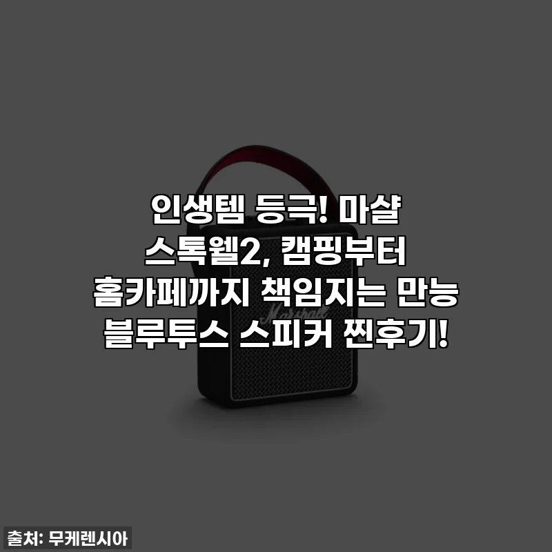 인생템 등극! 마샬 스톡웰2, 캠핑부터 홈카페까지 책임지는 만능 블루투스 스피커 찐후기!
