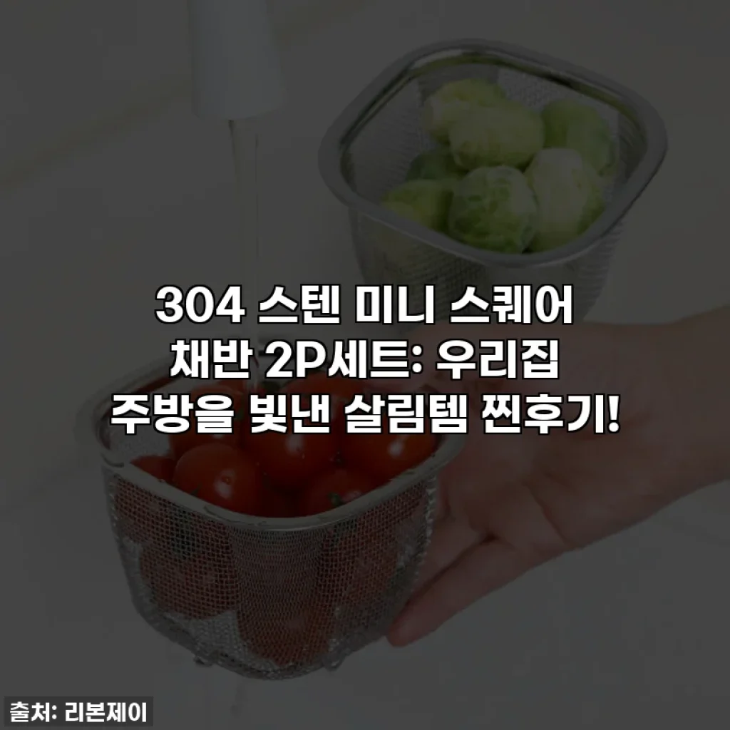 304 스텐 미니 스퀘어 채반 2P세트: 우리집 주방을 빛낸 살림템 찐후기!