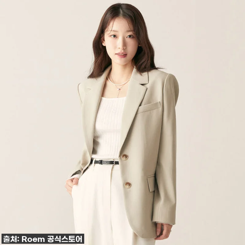 로엠 세미오버핏 자켓 RMJKF12R 관련 이미지 1