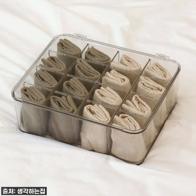 생각하는집 속옷정리함 뚜껑형 다용도 관련 이미지 1