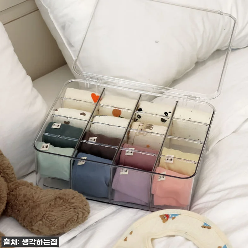 생각하는집 속옷정리함 뚜껑형 다용도 관련 이미지 2