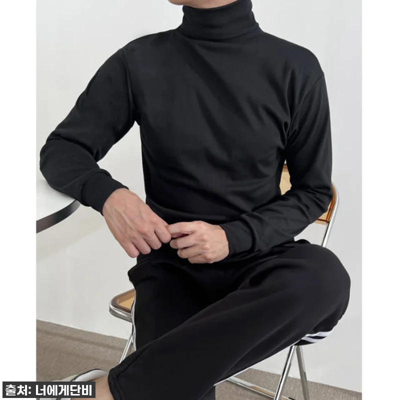 흰폴라티 흰색 남성 남자 면 얇은 겨 관련 이미지 5