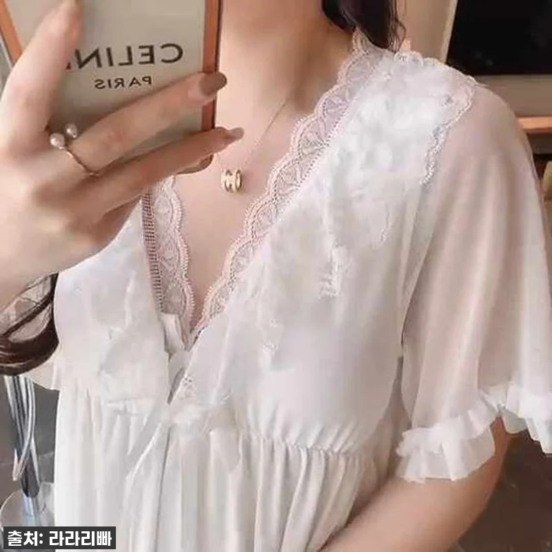반팔 원피스 잠옷 여자홈웨어 관련 이미지 6