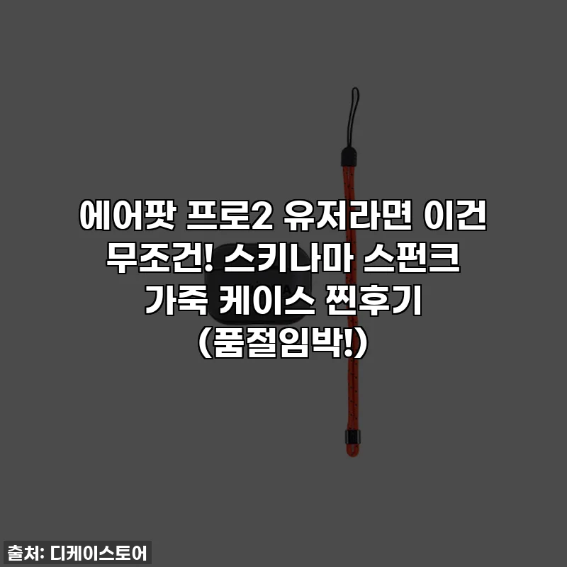 에어팟 프로2 유저라면 이건 무조건! 스키나마 스펀크 가죽 케이스 찐후기 (품절임박!)