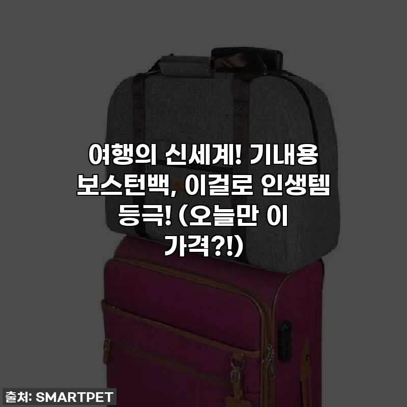 여행의 신세계! 기내용 보스턴백, 이걸로 인생템 등극! (오늘만 이 가격?!)