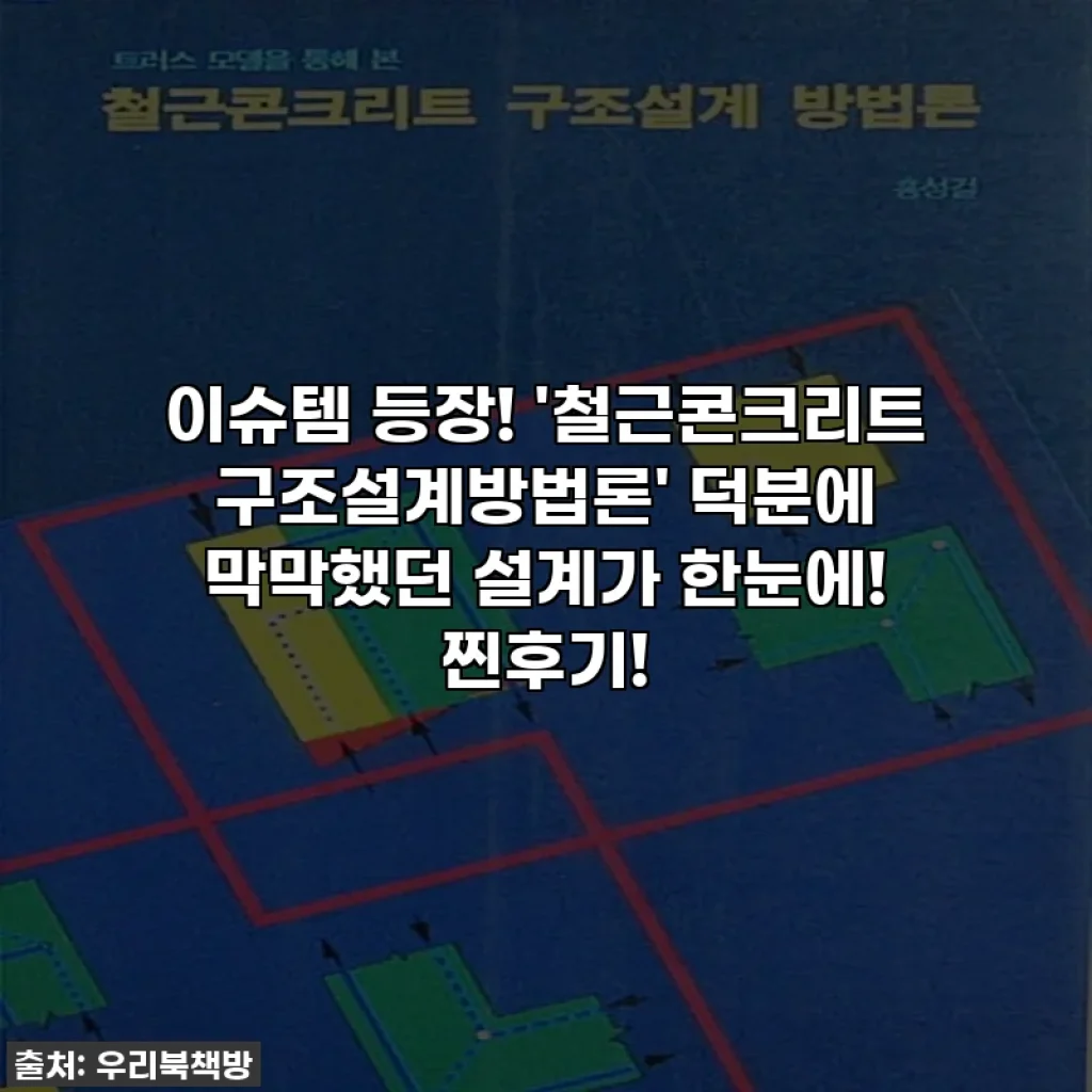 이슈템 등장! '철근콘크리트 구조설계방법론' 덕분에 막막했던 설계가 한눈에! 찐후기!