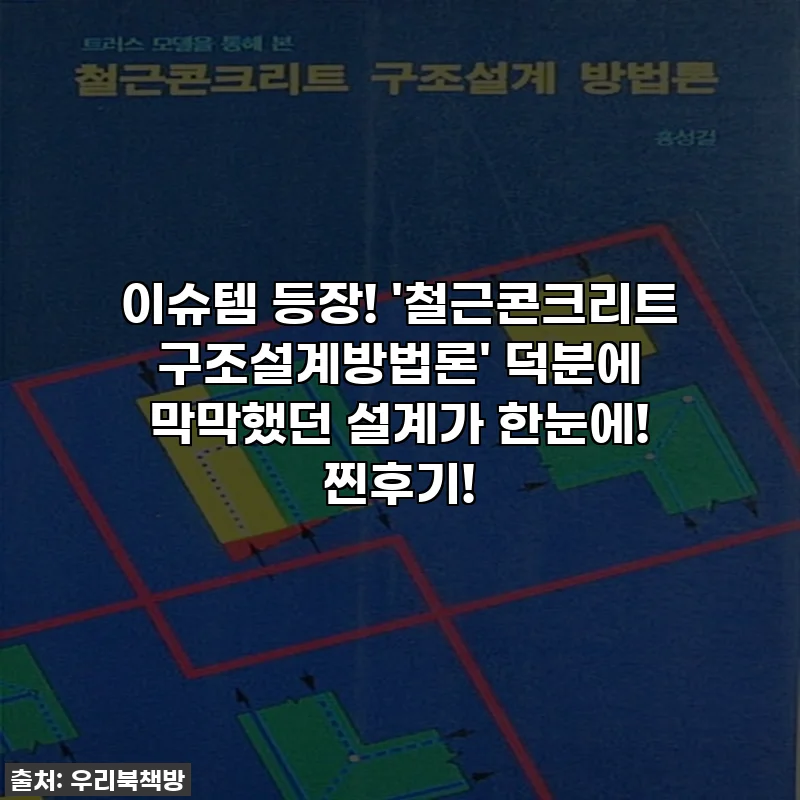 이슈템 등장! '철근콘크리트 구조설계방법론' 덕분에 막막했던 설계가 한눈에! 찐후기!