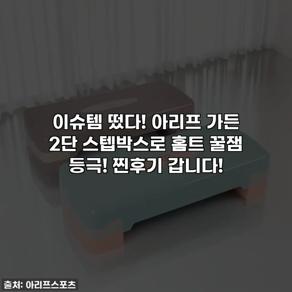 이슈템 떴다! 아리프 가든 2단 스텝박스로 홈트 꿀잼 등극! 찐후기 갑니다!