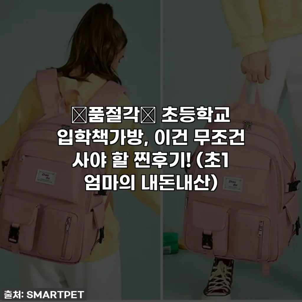 🚨품절각🚨 초등학교 입학책가방, 이건 무조건 사야 할 찐후기! (초1 엄마의 내돈내산)