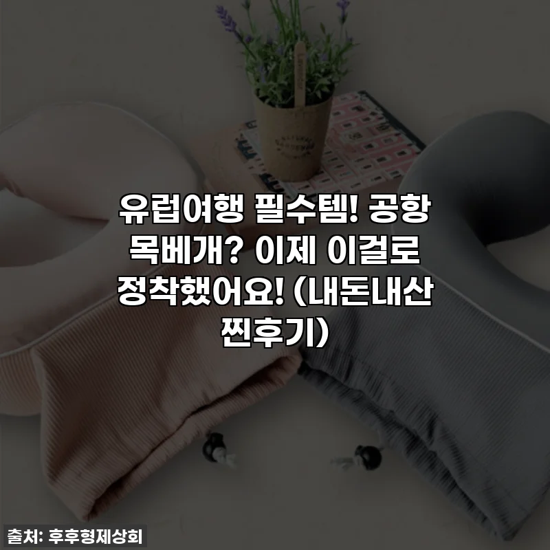 유럽여행 필수템! 공항 목베개? 이제 이걸로 정착했어요! (내돈내산 찐후기)