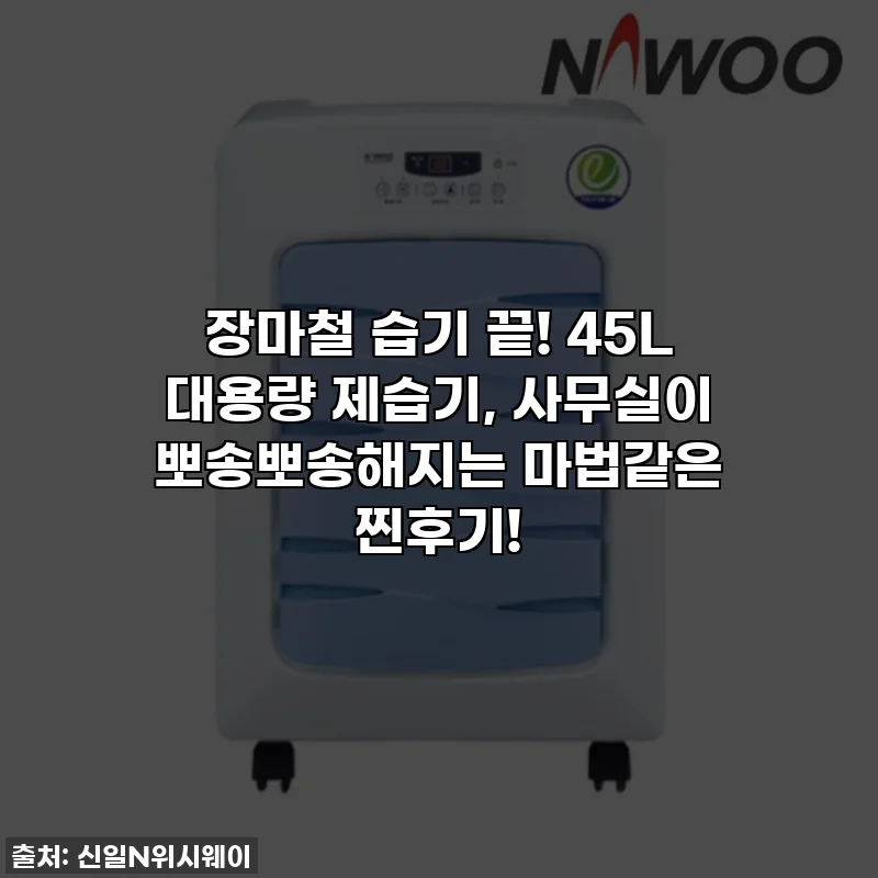 장마철 습기 끝! 45L 대용량 제습기, 사무실이 뽀송뽀송해지는 마법같은 찐후기!