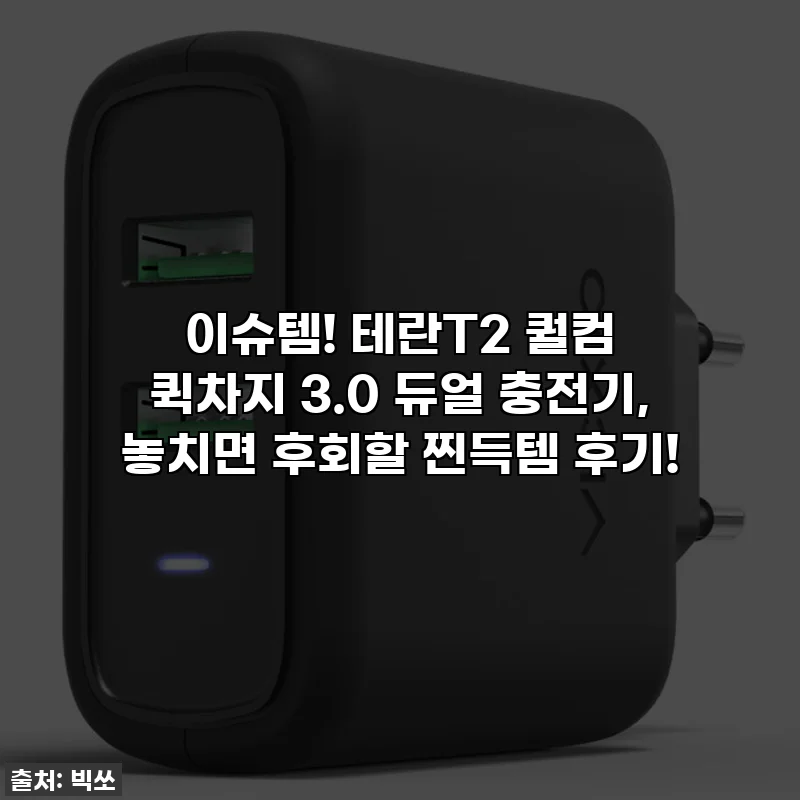 이슈템! 테란T2 퀄컴 퀵차지 3.0 듀얼 충전기, 놓치면 후회할 찐득템 후기!