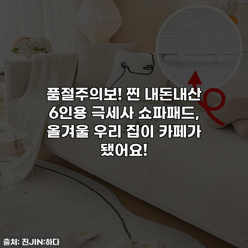 품절주의보! 찐 내돈내산 6인용 극세사 쇼파패드, 올겨울 우리 집이 카페가 됐어요!
