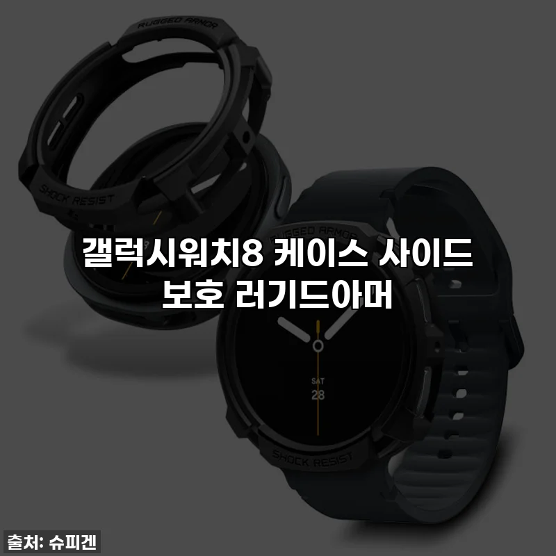 갤럭시워치8 케이스 사이드 보호 러기드아머