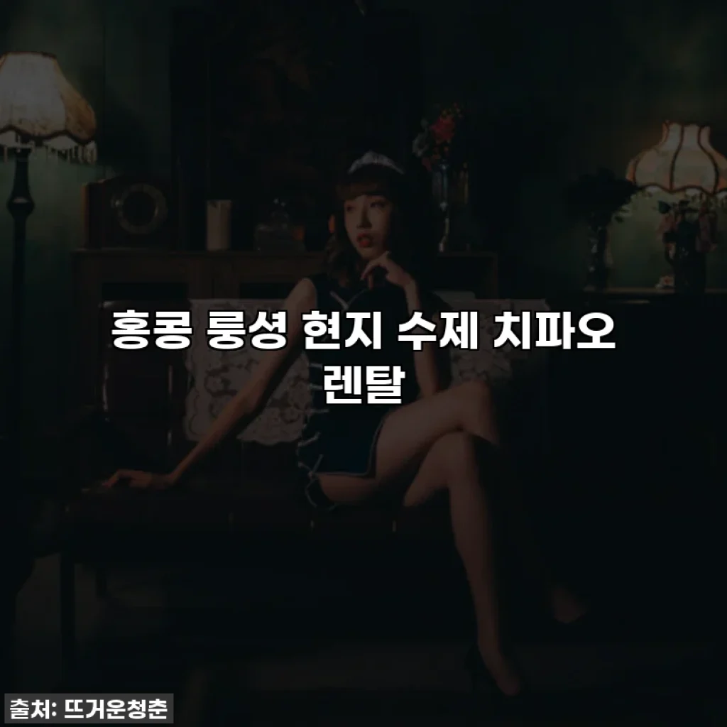 홍콩 룽셩 현지 수제 치파오 렌탈