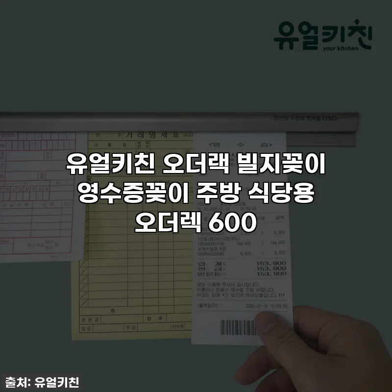 유얼키친 오더랙 빌지꽂이 영수증꽂이 주방 식당용 오더렉 600
