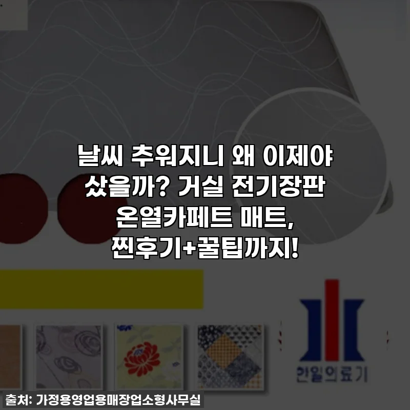 날씨 추워지니 왜 이제야 샀을까? 거실 전기장판 온열카페트 매트, 찐후기+꿀팁까지!