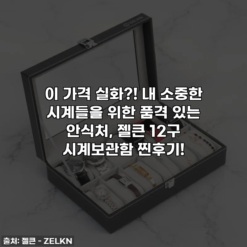 이 가격 실화?! 내 소중한 시계들을 위한 품격 있는 안식처, 젤큰 12구 시계보관함 찐후기!