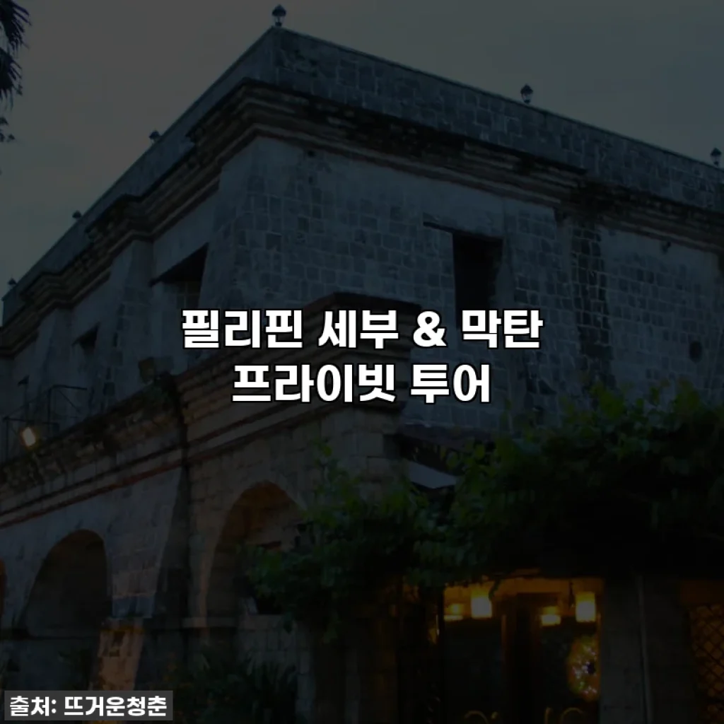 필리핀 세부 & 막탄 프라이빗 투어