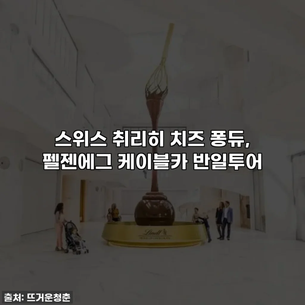 스위스 취리히 치즈 퐁듀, 펠젠에그 케이블카 반일투어