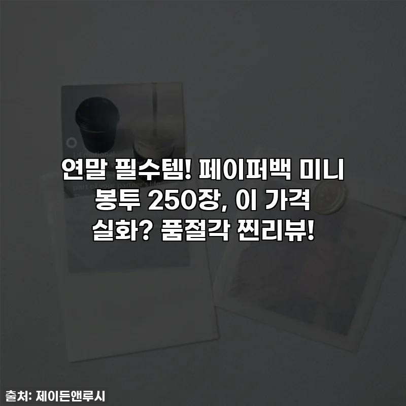 🎁연말 필수템! 페이퍼백 미니 봉투 250장, 이 가격 실화? 품절각 찐리뷰!