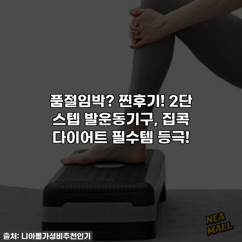 품절임박? 찐후기! 2단 스텝 발운동기구, 집콕 다이어트 필수템 등극!